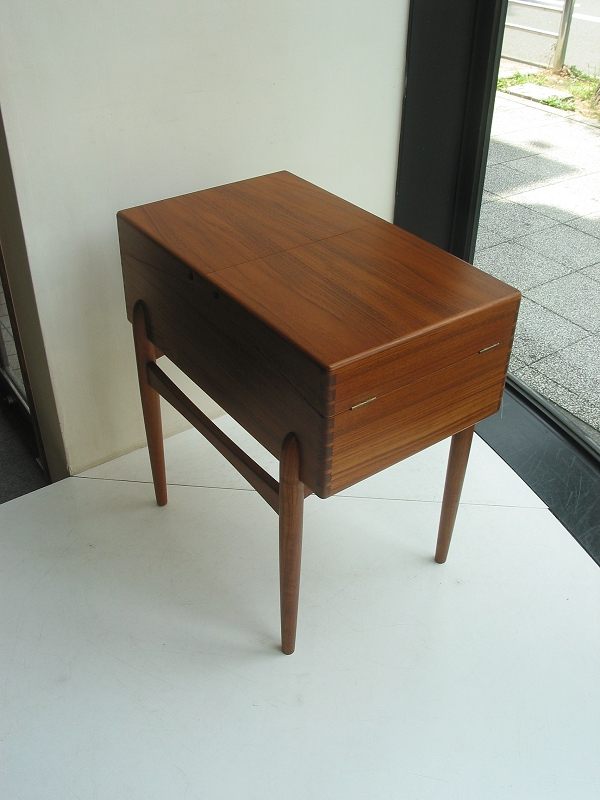 ソーイングボックス チーク / 北欧家具 ダニッシュ デンマーク ソーイングボックス チーク / 北欧家具 ダニッシュ デンマーク