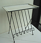 Side table with Magazaine holder