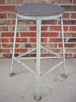 Industrial Grey Stool