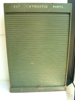 1940�fs Green Wood Parts Bin
