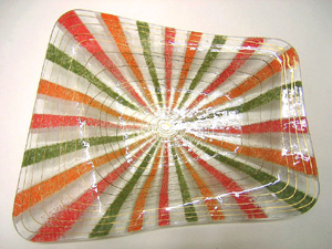 Higgins Glass Ashtray CASTILIAN