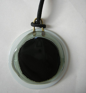 Higgins Studio Glass Pendant (black)