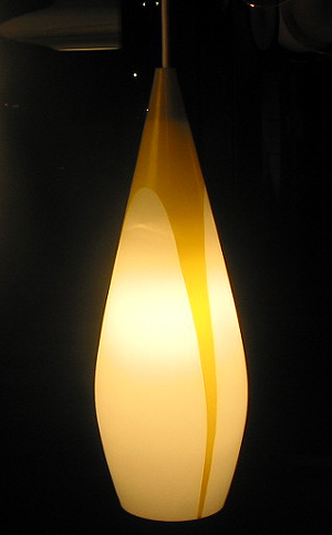 Glass Lamp (yellow)