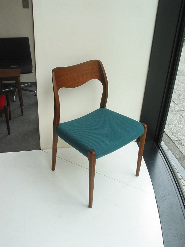 ダイニングチェア　J.L.Moller Model No.71 Chair モラー　ミュラー　張替え　ビンテージ　ヴィンテージ　北欧家具