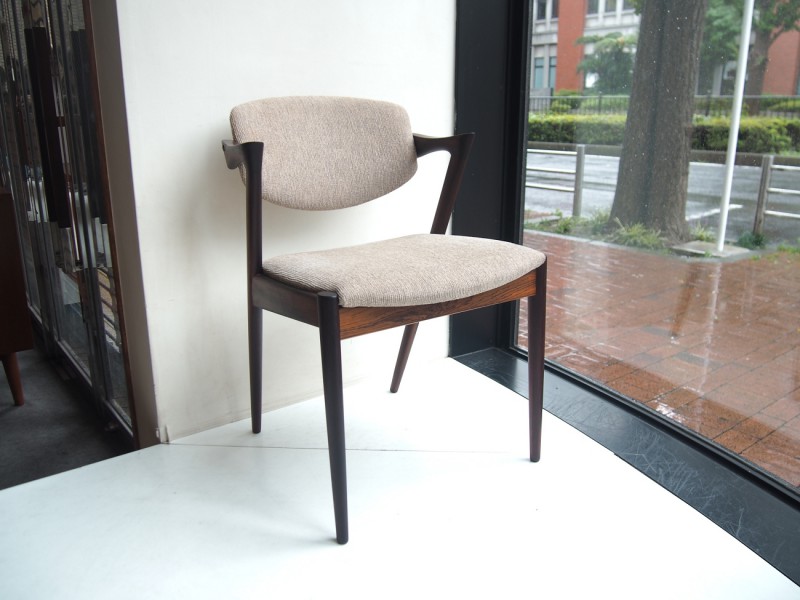 カイクリスチャンセン　No.42　チェア　ローズウッド　ビンテージ北欧家具　Chair　rosewood　Kai kristiansen