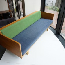 Hans J.Wegner GE-259 Daybed sofa Oak GETAMA / ハンス・ウェグナー デイベッド ソファ オーク丸脚　ゲタマ ビンテージ北欧家具