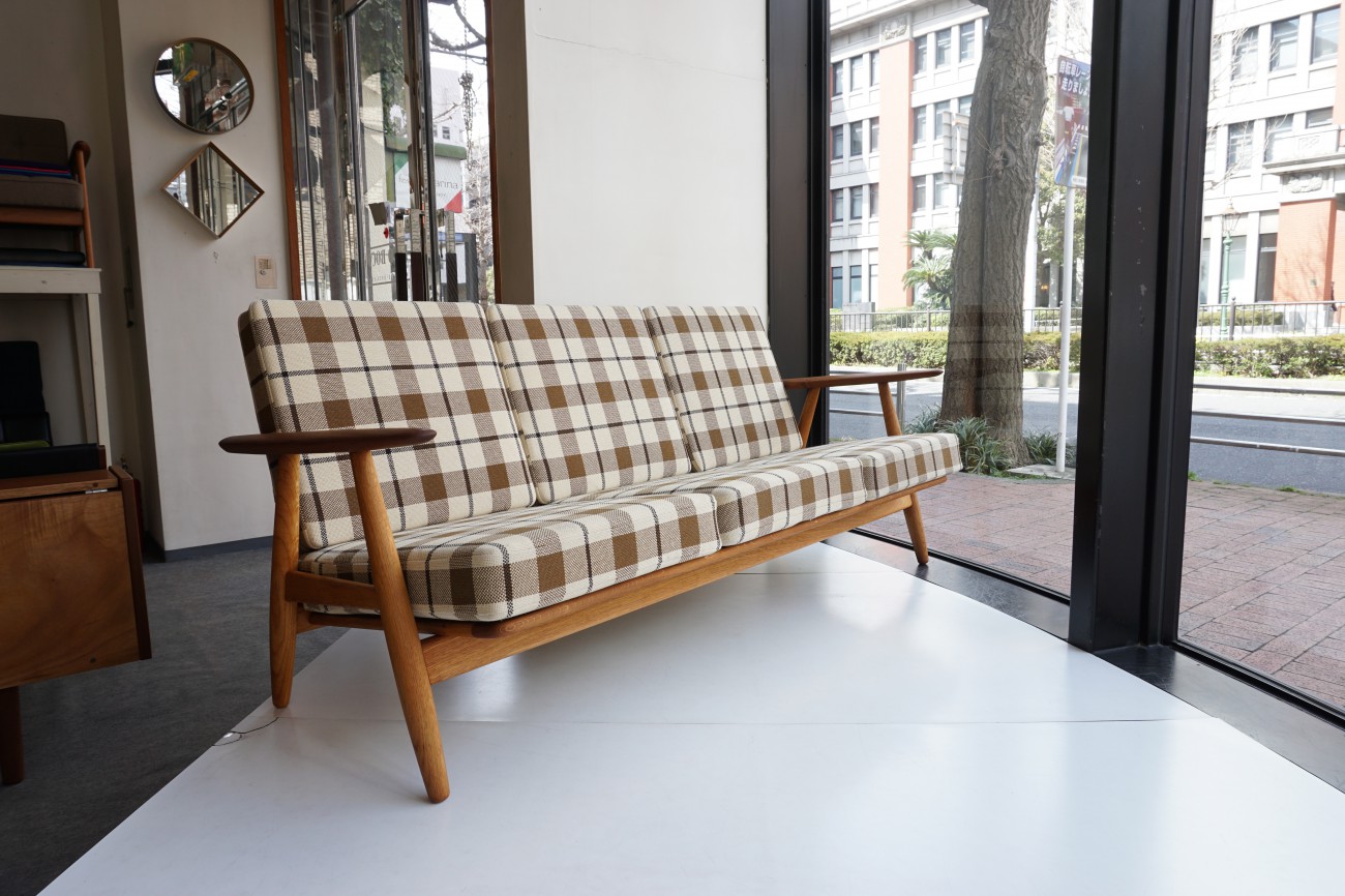 Hans J.Wegner GE240-3 sofa teak×Oak GETAMA（ハンス・ウェグナーデザイン ゲタマ社製 ビンテージ　チーク×オーク材）