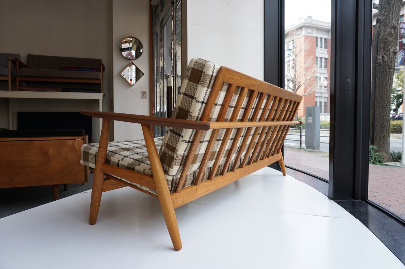 Hans J.Wegner GE240-3 sofa teak×Oak GETAMA(ハンス・ウェグナーデザイン ゲタマ社製 ビンテージ チーク×オーク材)