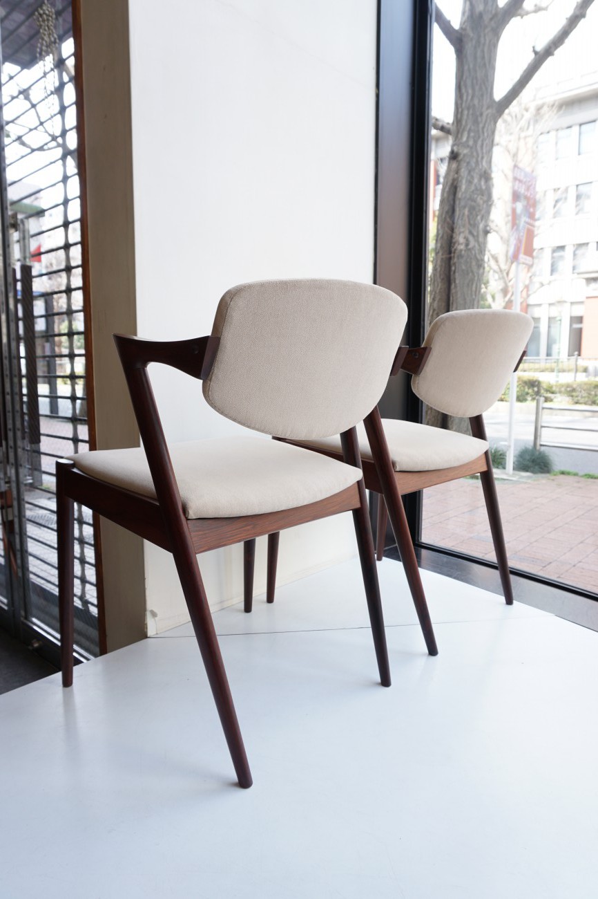 Kai kristiansen No.42 Chair Rosewood 2脚セット / カイ