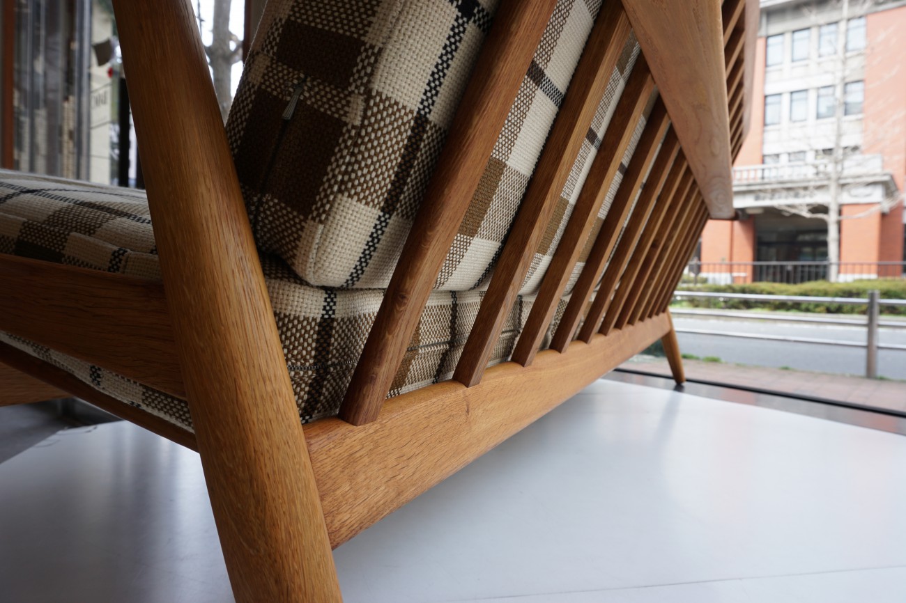 Hans J.Wegner GE240-3 sofa teak×Oak GETAMA(ハンス・ウェグナーデザイン ゲタマ社製 ビンテージ チーク×オーク材)