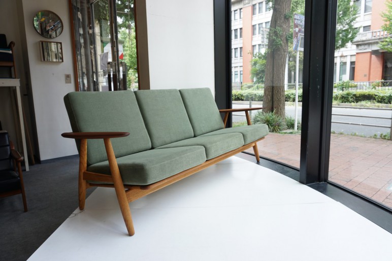 ハンス・ウェグナーデザイン ゲタマ社製 ビンテージGE240-3　チーク×オーク材 Hans J.Wegner GE240-3 sofa teak×Oak GETAMA