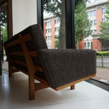 Hans J.Wegner GE236 sofa Oak GETAMA　Gaston y Daniela / ハンス・ウェグナー ソファ オーク ゲタマ ガストンダニエラ ビンテージ北欧家具　ブラウン