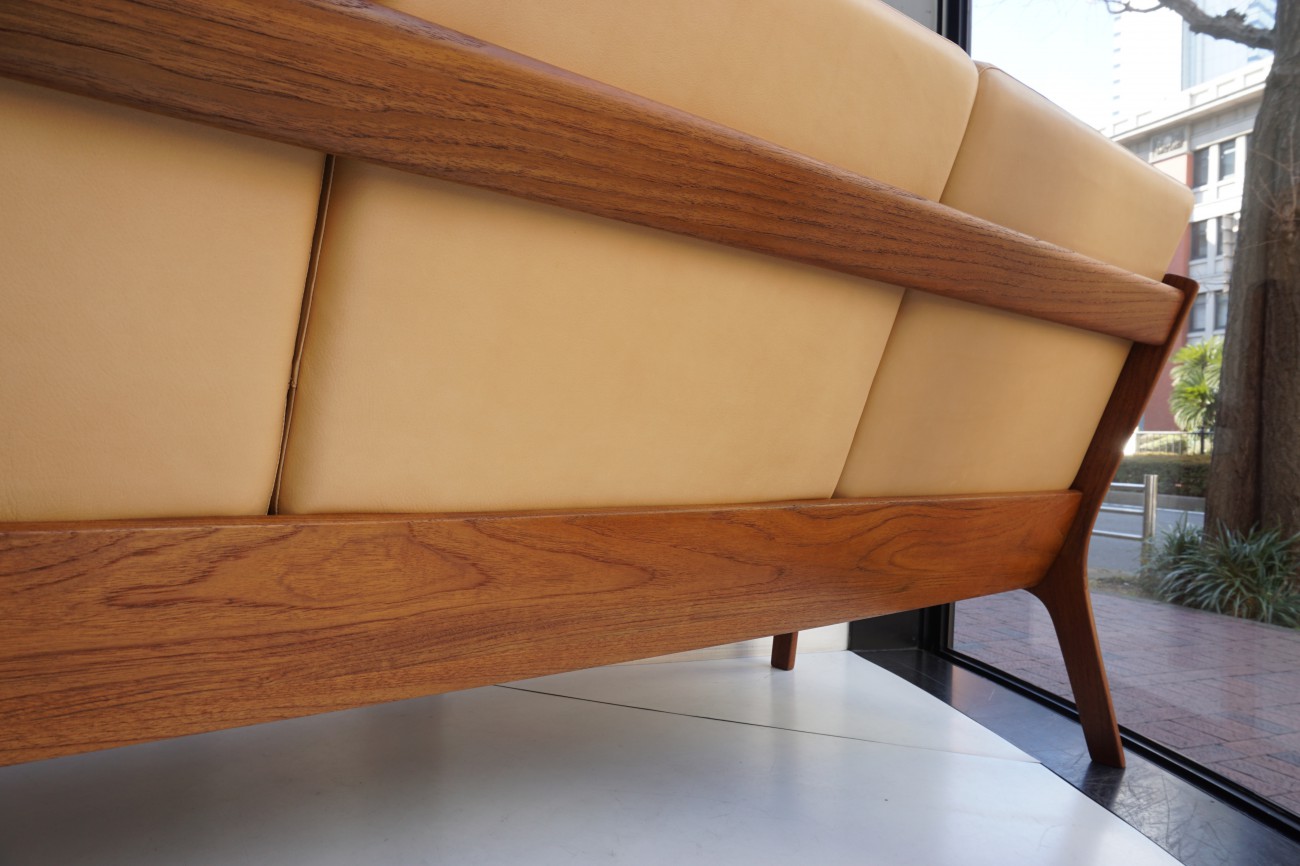 Ole Wanscher sofa Model166 Senator Teak France & Son aniline leather / チーク オーレヴァンシャー セネターソファ アニリンレザー（本革）