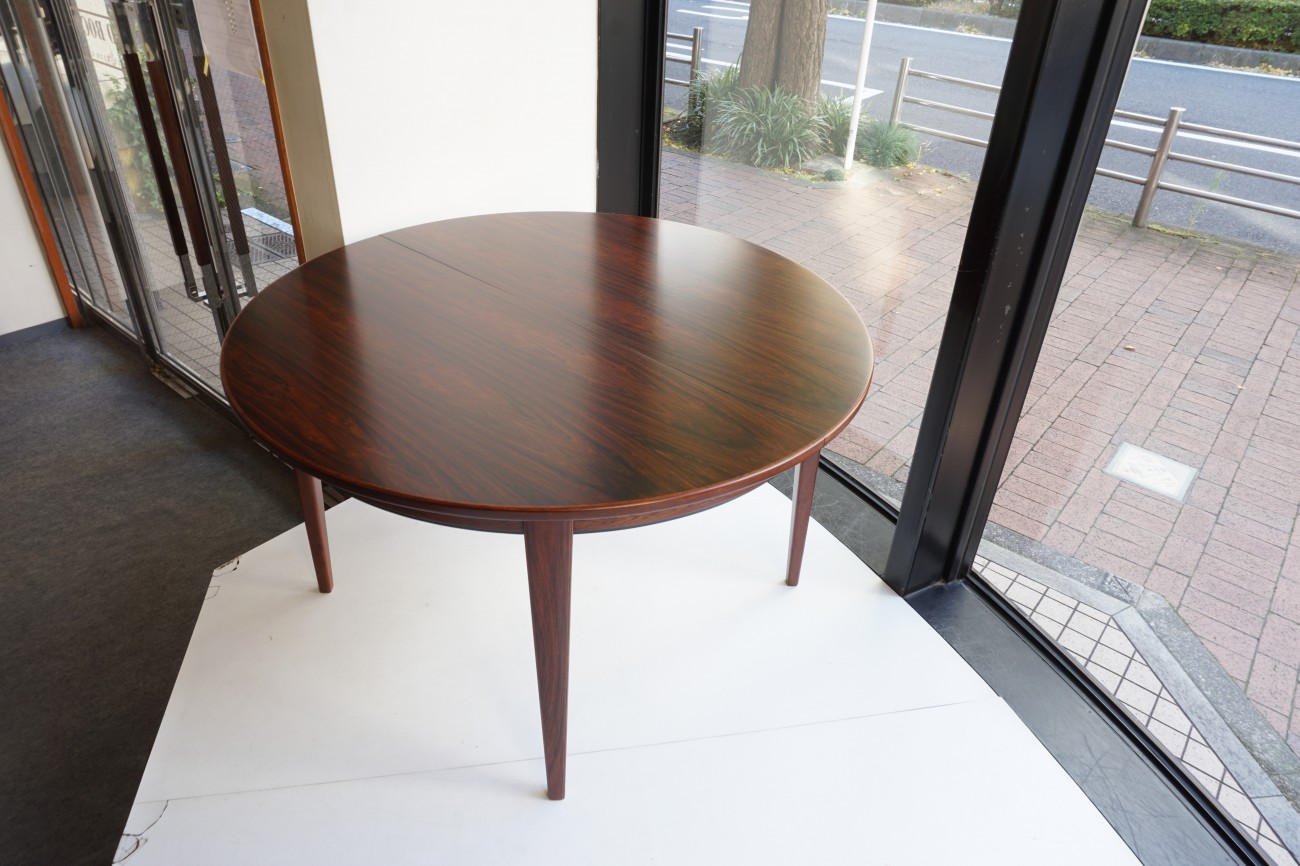 Omann Jun Rosewood Dining table model no.55 / ローズウッド エクステンション ラウンドダイニングテーブル