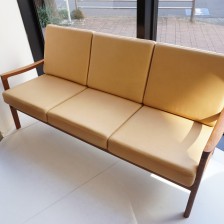 Ole Wanscher sofa Model166 Senator Teak France & Son aniline leather / チーク オーレヴァンシャー セネターソファ アニリンレザー（本革）