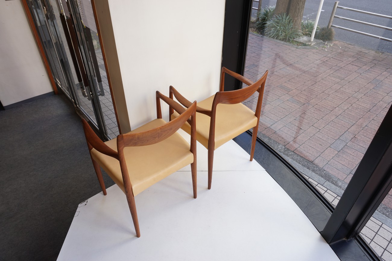 Rastad＆Relling Bambi arm chair Normay aniline leather / ラスタ&レリング アームチェア アニリンレザー（本革） ノルウェー 2脚