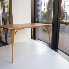 DECO-BOCO Original Dining table Desk / デコボコ オリジナルダイニングテーブル デスク チーク×オーク（オーダー コンパクト デスク）150cm
