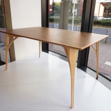 DECO-BOCO Original Dining table Desk / デコボコ オリジナルダイニングテーブル デスク チーク×オーク（オーダー コンパクト デスク）150cm