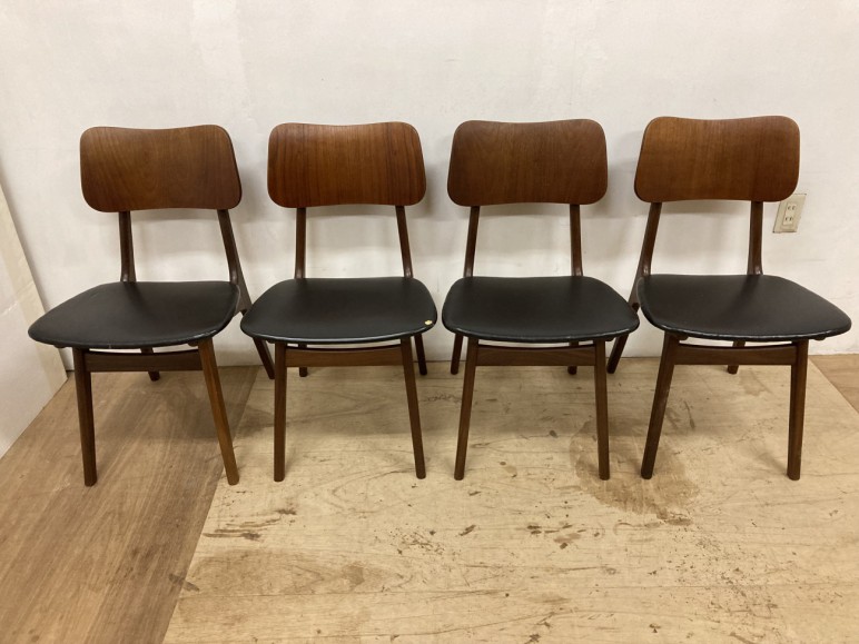Ib Kofod Larsen chair / チーク イヴ・コフォード・ラーセン ダイニングチェア / stock2108-19(メンテナンス前)ビンテージ北欧家具