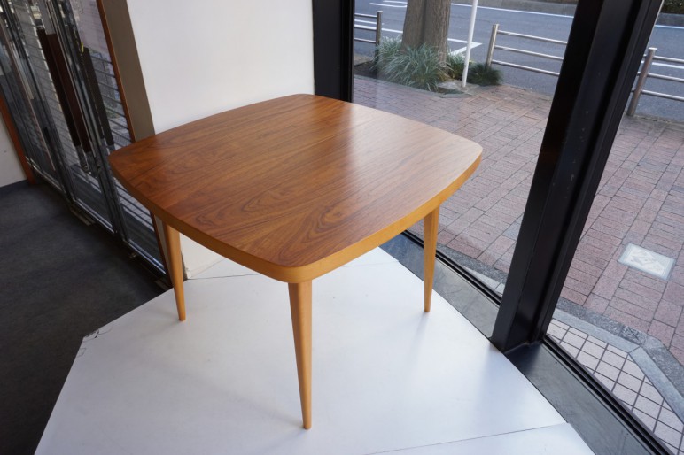 TeaK×Beech Dining table treman / チーク×ビーチ スクエア エクステンション ダイニングテーブル ビンテージ北欧家具