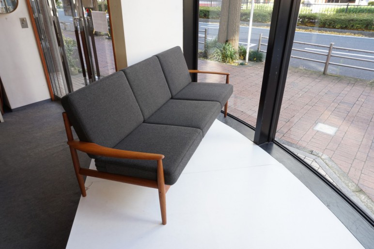 Grete Jalk sofa Model.118 Teak France & son kvadrat Hallingdal 65 / グレーテ・ヤルク ソファ チーク クヴァドラ ハリンダル65