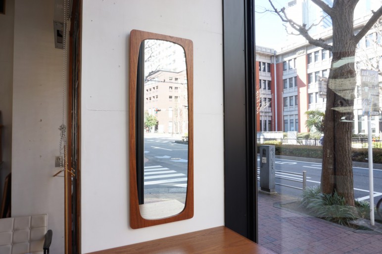 Teak mirror AB Nybrofabriken Sweden / チークミラー スウェーデン ビンテージ北欧家具