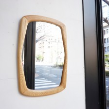 Oak mirror / オーク無垢材 ミラー ビンテージ北欧家具