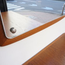 Teak mirror Aarhus Glasimport og Glassliberi / チークミラー ビンテージ北欧家具