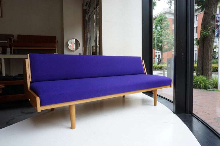 Hans J.Wegner GE258(GE6) Daybed sofa Oak GETAMA kvadrat Hallingdal 65 / ハンス・ウェグナーデザイン ゲタマ社製 ビンテージのデイベット オーク材 クヴァドラ ハリンダル65