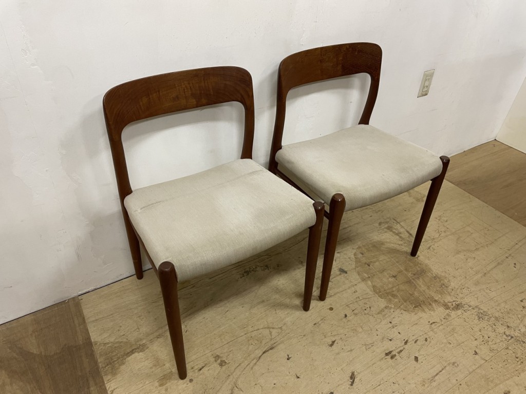  J.L.モラー（J.L.Moller）ニールス・O・モラー（N.O.Moller） No.75 Chair ダイニングチェア  チーク（Teak）