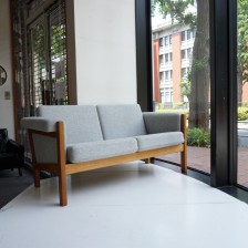 Hans J.Wegner GE40 sofa Oak GETAMA kvadrat Hallingdal 65 / ハンス・ウェグナー ゲタマ社製 ビンテージ ソファ オーク材 2シーター クヴァドラ ハリンダル65