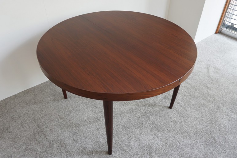 Kai Kristiansen Rosewood round dining table Schou Andersen