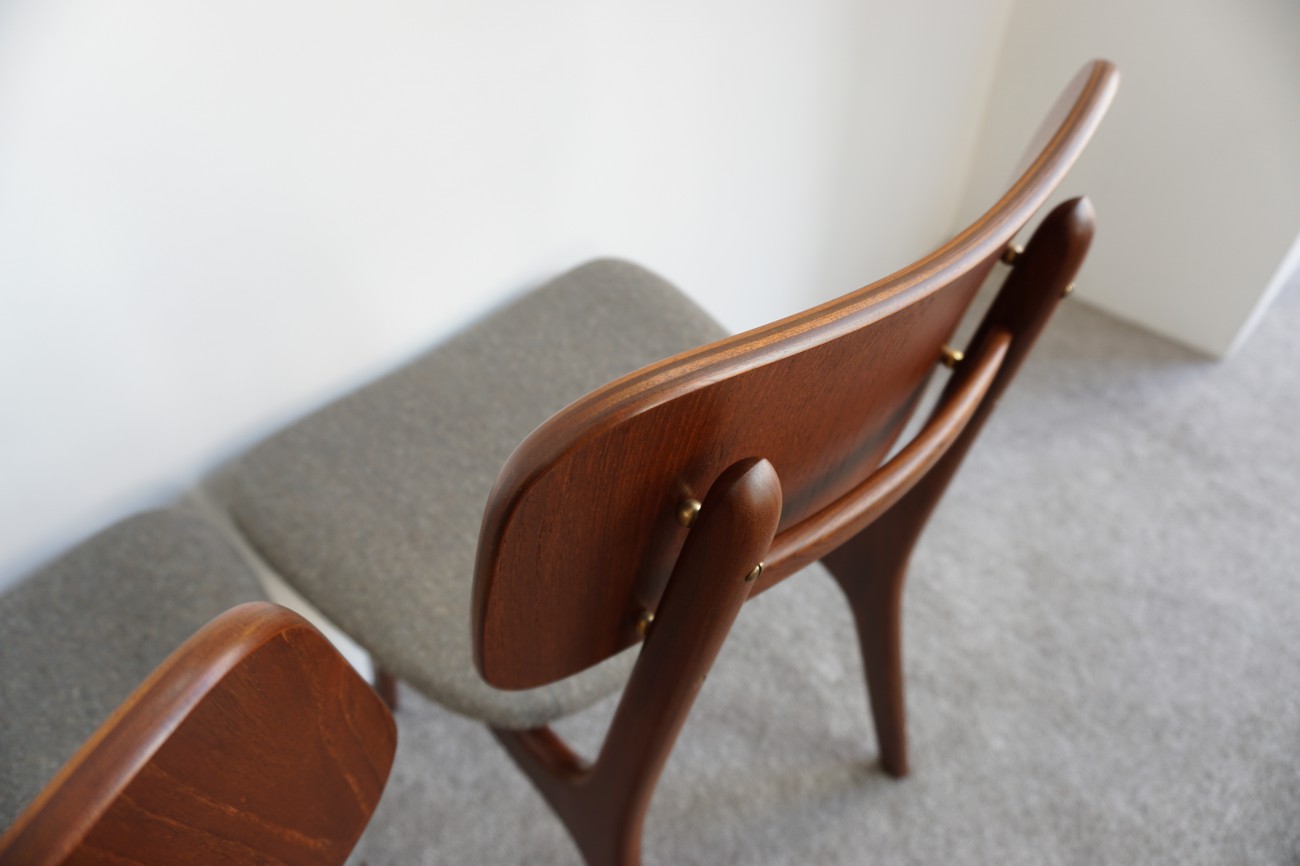 IF アイエフの家具　スポークチェア　レトロ　ヴィンテージ　ビンテージ　IZ Ib Kofod Larsen dining chair Kjellerup / イヴ・コフォード