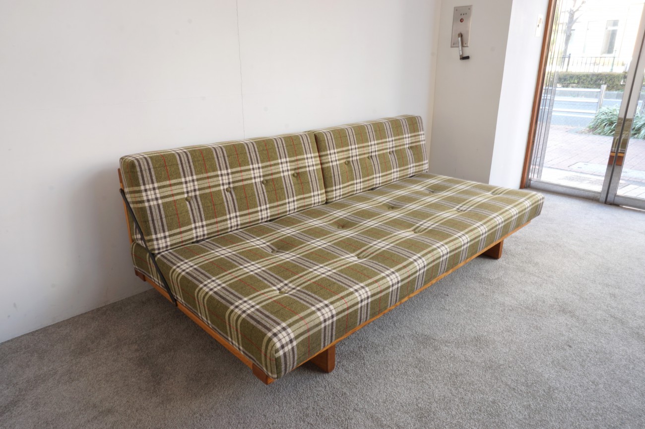 Borge Mogensen model.192 Daybed sofa Oak FREDERICIA / ボーエ・モーエンセン　デイベッドソファ オーク　チェック生地