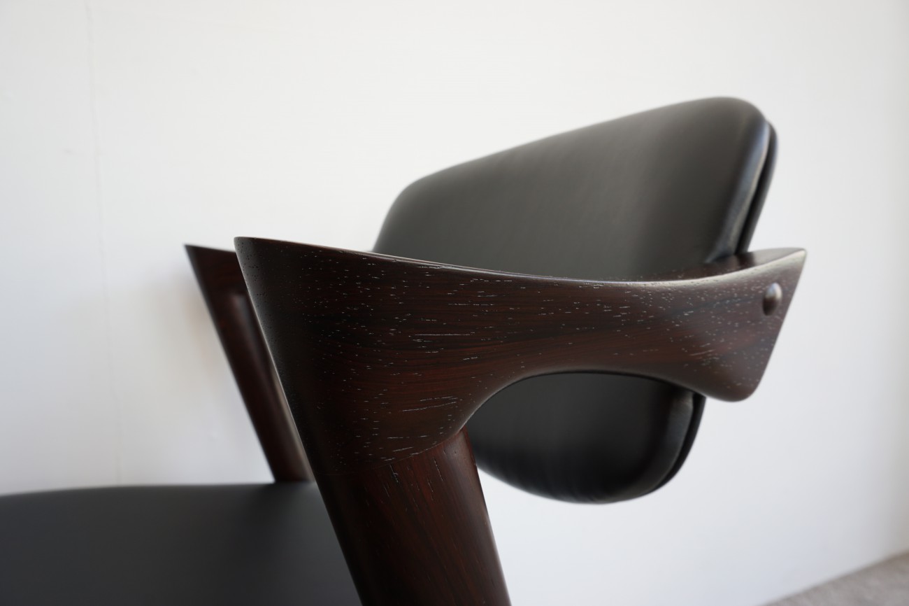 Kai kristiansen Schou Andersen Mobelfabrik No.42 Rosewood×leather chair / カイクリスチャンセン ローズウッド×レザー(本革) チェア