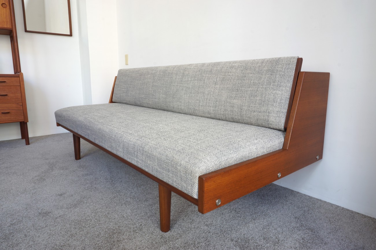 Hans J.Wegner GE258(GE6) Daybed sofa Teak GETAMA / ハンスウェグナー デイベッド ソファ チーク丸脚 ゲタマ